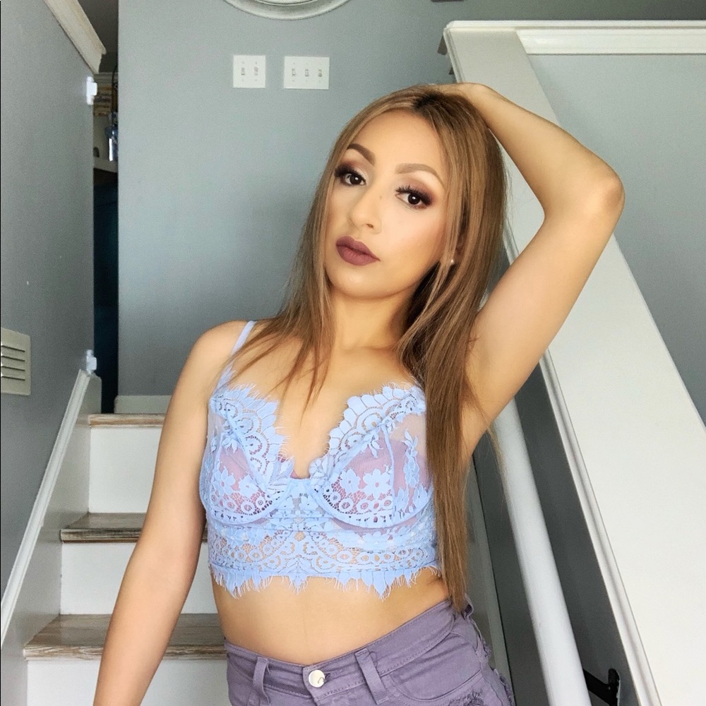 Blue Crop Top - Picture 3 of 3